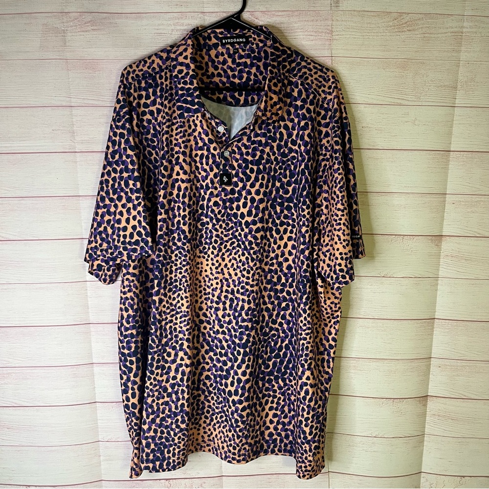 Byrdgang NEW Groovy Cat Polo Shirt Size 4XL‎